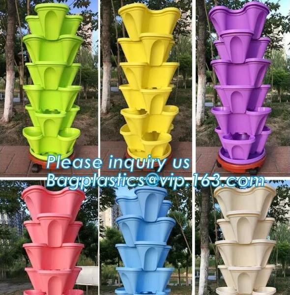 Home Decoration Black And Green Color Plastic Flower Pots,Biodegradable bamboo