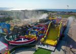 300M Long Monster Obstacle Course Inflatable Sports carnival Games Child Play