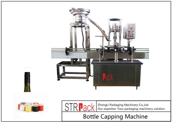 Quality One Heads Bottle Capping Machine / ROPP Aluminum Screw Cap Crimping Machine for sale