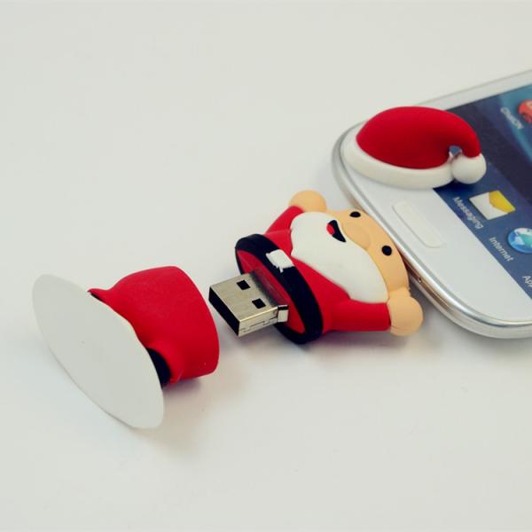Buy cheap Free sample christmas gift otg usb santa claus usb flash drive with 2.0/3.0 speed from wholesalers