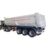 3 Axle Tipper Semi Trailer 60 Ton Dump Trailer Truck In Africa With Durable