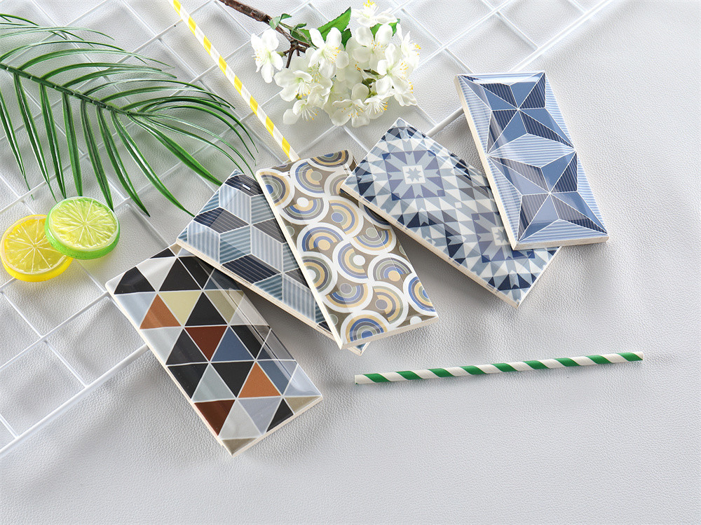 Artistic Bread Tiles,Modern Ceramic Wall Tiles 75x152mm For Wall Design And Dining Room