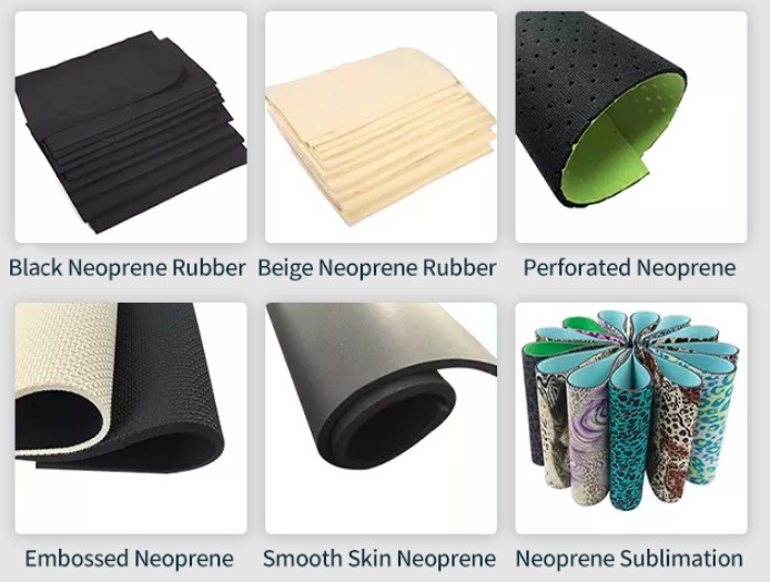 1.5KG/M2 Double Sided Neoprene Fabric Rubber Roll For Mouse Pad