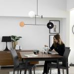 Designer Wrought iron chandelier E14 Light Rotatable minimalist chandelier