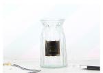 Europe Style Decorative Glass Vases , Colored Wedding Glass Vases