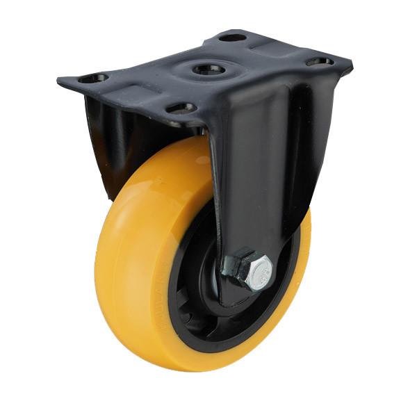 Buy cheap Medium Duty Rigid Plate Polyurethane Caster Wheels For Trolley from wholesalers