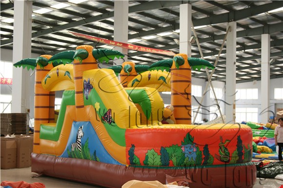 PVC custom inflatable bouncy house, jumping bouncer