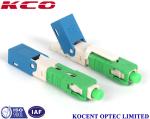 Green 2.0mm 3.0mm FTTX SC APC field installable fiber optic fast connector