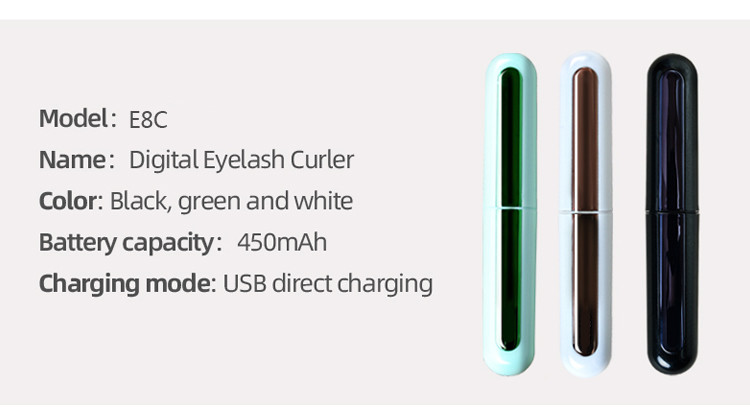 Black White Cured Comb 85 Degree 10 S Heated Lash Curler