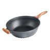 Buy cheap Velosan Modern 32cm Frying Pan Kitchen Wok Pan BSCI With Wooden Handle from wholesalers