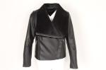 Ladies Cool leather jacket, Women's Bomber Leather jacket, bonded fur, hot