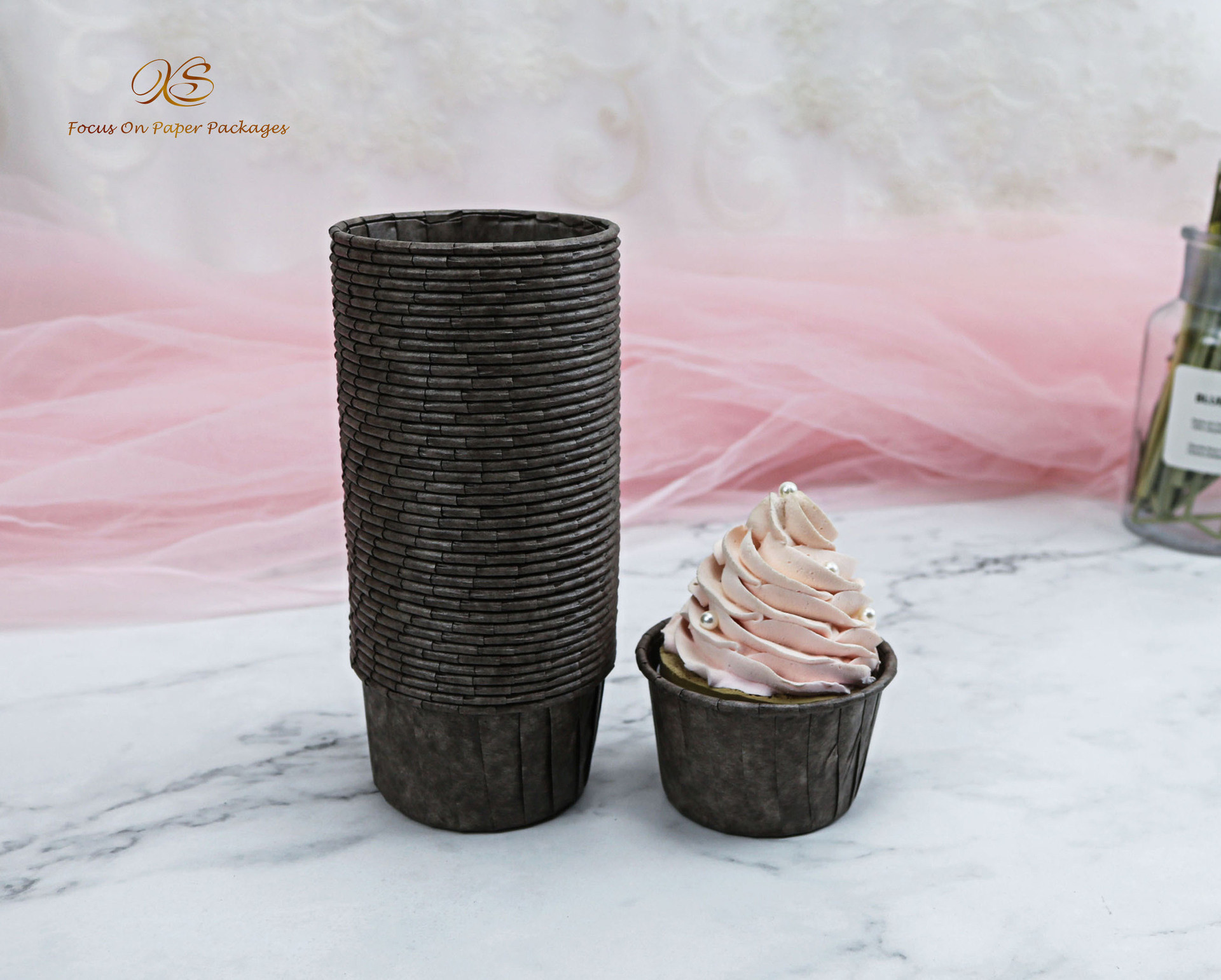 LFGB Mini Baking Muffin Cups Grease Proof Cupcake Liners For Wedding Party