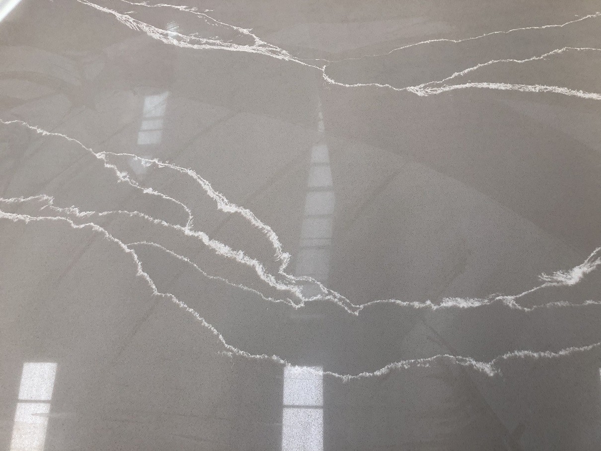 Quartz Stone For Countertops Gray Granite Countertops Slab Size 3.2*1.6m / 3.2*1.8m