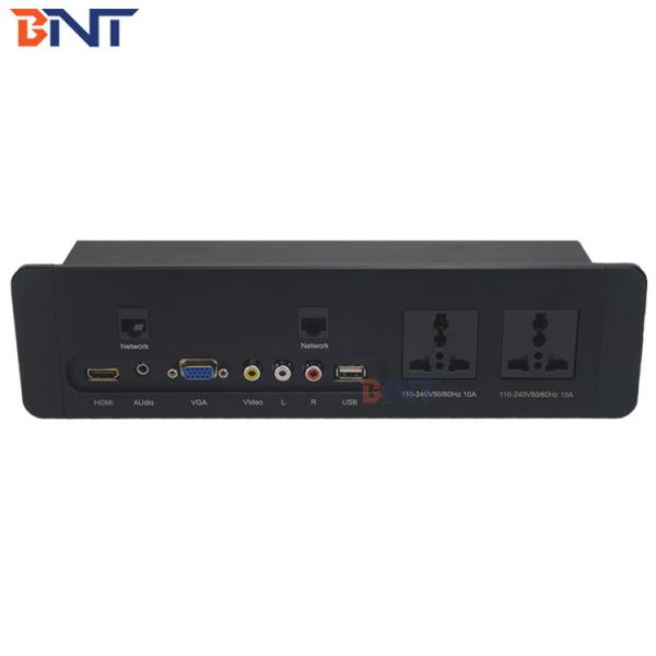Quality Aluminum Brushed Media Wall Socket/Hotel USB Wall Sockets Plate for sale