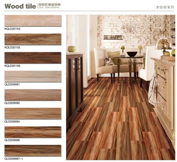 Buy cheap Acid Resistant Ceramic Wood Style Tiles , 200X1000mm Wood Like Porcelain Tiles from wholesalers