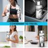 Buy cheap Rechargeable Portable Glass Hydrogen Water Generator Bottle with 420-450ML Capacity from wholesalers