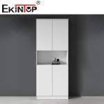 4 Drawer Lateral Fireproof File Cabinet Wood Bookshelf For Office Furniture