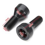 Security Car Locking Wheel Bolts Carbon Steel Apply To For BMW E32 / E34 / 328i