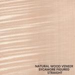 Europe Natural Figured Sycamore Wood Veneer Quarter Cut Straight Grain Thickness