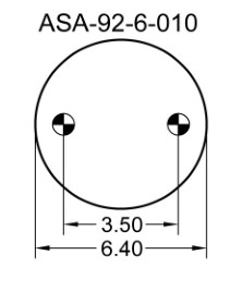 Double Convoluted Type Rubber Bellows Suspension Spring 2B9-250 Goodyear Airbag