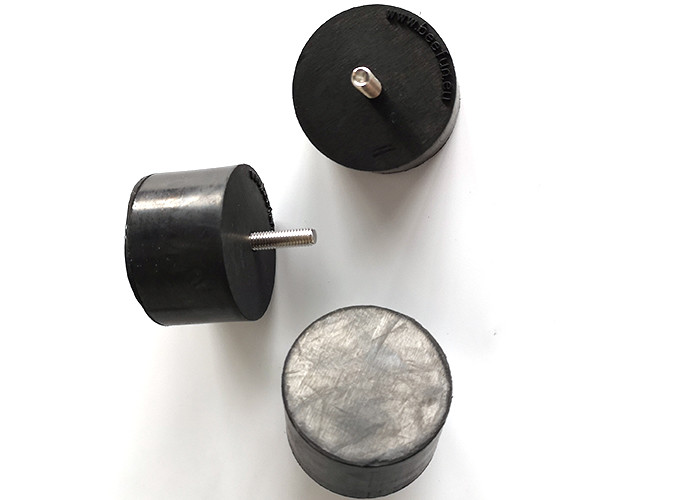 OEM Customize Molded Rubber Bushing Shock Absorber Cylindrical Black Color