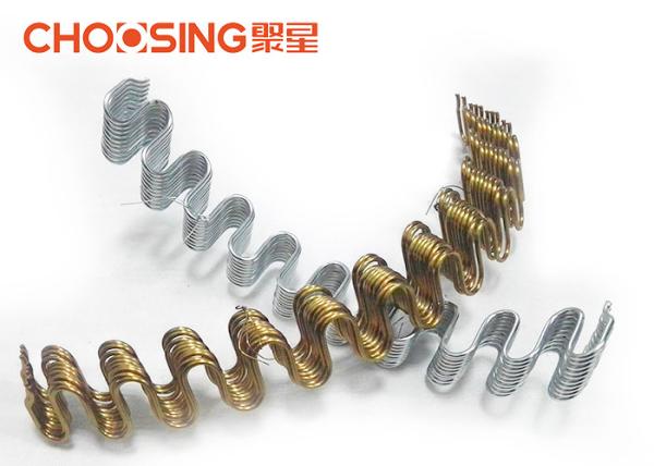 Buy cheap Curved Shape Upholstery Seat Springs 3.4 - 4.0mm Wire Diameter Silver Color from wholesalers
