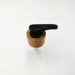 Up-down lock system bamboo lotion pump for cosmetic packaging on bottle