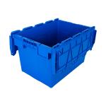 Solid Box Food Grade Attached Lid Container Plastic Moving Crate Food Turnover