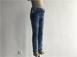 70% Cotton Kids Denim Jeans Medium Mottled Wash Pull On Denim Jeggings For