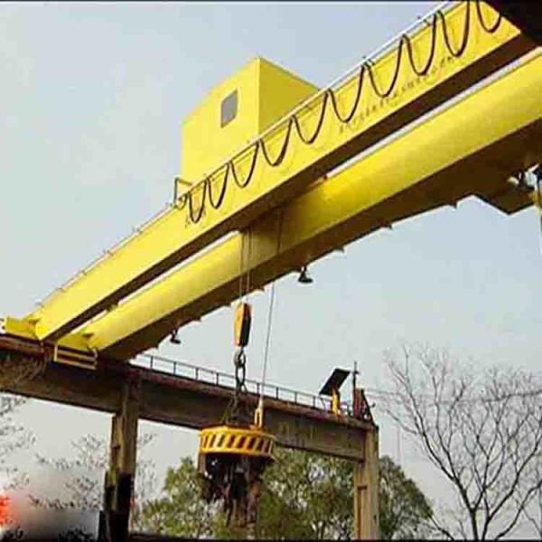 Buy cheap A6 Double Girder Overhead Crane Electric Overhead Traveling Magnet Crane from wholesalers