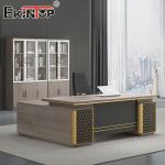 Waterproof L Shape Office Desk Manger Boss Office Furniture Solutions Executive