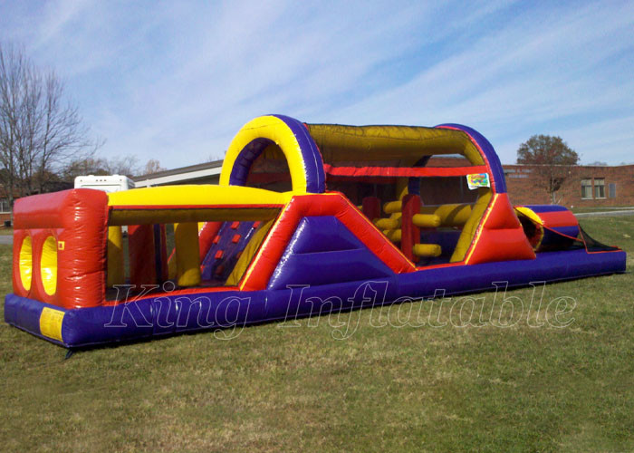 Inflatable Bounce House Obstacle Course PVC Sport Game Obstacle Course For Adults