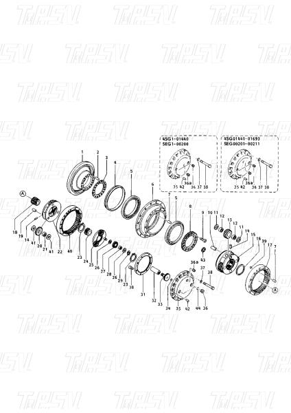 Buy cheap 096-4315 096-6334 099-3665 E200B Excavator Travel Drive Catalog Motor Parts for Various Models from wholesalers