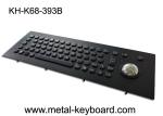 30min MTTR USB PS/2 Stainless Steel Keyboard With Trackball