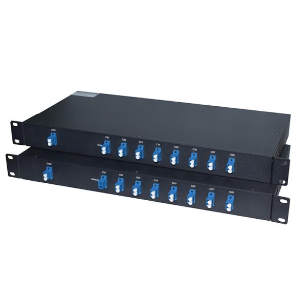 Buy cheap PON CATV Systems Passive Fiber Multiplexer 8ch Cwdm Mux/Demux 1U Chassis Rackmount 1470~1610nm from wholesalers
