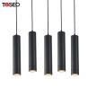 Buy cheap 240V Aluminium Cylinder Black Pendant Light Front Replace Bulb Chandelier Anti Glare from wholesalers