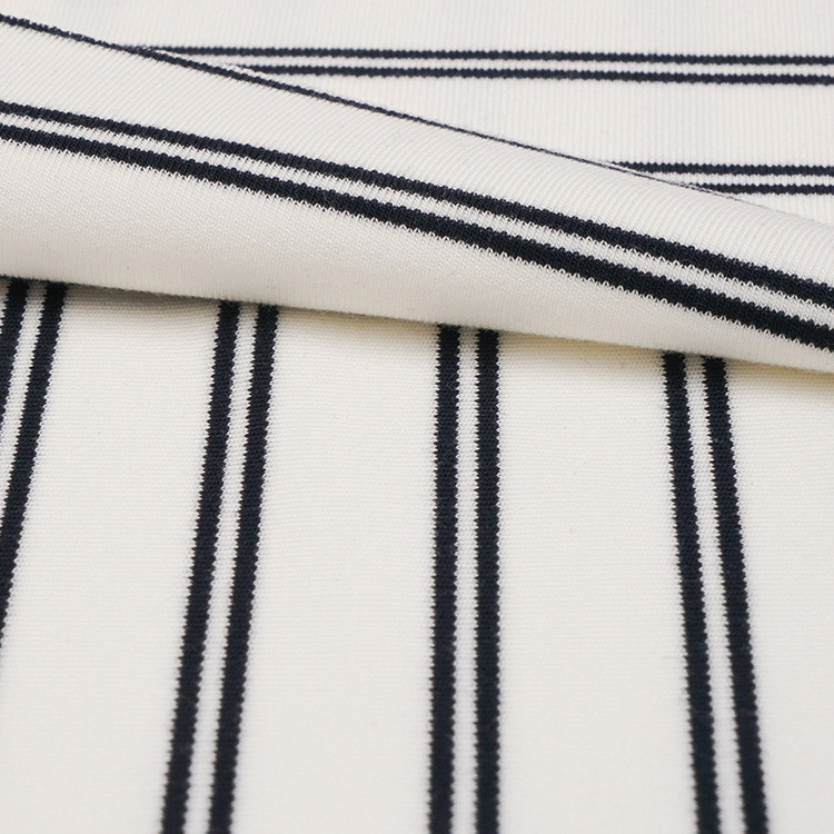 High Elasticity Striped Knit Fabric