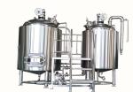 2 Vessel 1000L 2000L Stainless Steel Beer Fermentation Equipment