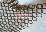 Fashion Interior Design Metal Ring Mesh Curtain By Hand Woven