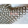 Buy cheap Fashion Interior Design Metal Ring Mesh Curtain By Hand Woven from wholesalers