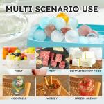 OEM Durable Small Circle Ice Cube Tray With Lid Summer Kitchen Fridge Freeze