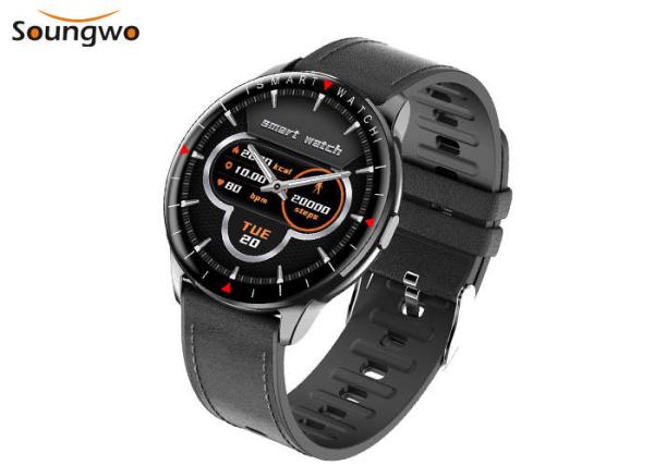 Leather Strap Smart Sport Watch Calorie Consumption Blood Pressure Monitor For