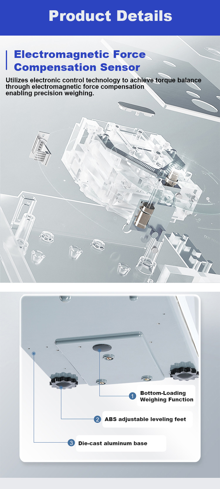 BXT-TF 100g 200g 0.001g Analytical Balance Lab Testing Equipment Precision Automatic Calibration Analytical Electronic Balance