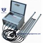 Six Bands High Power Cell Phone Jammer Outdoor GPS 4G 300 Meters Jamming