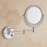 Led Swivel Bathroom Mirror For Hotel Service , Single Side Tri Fold Makeup