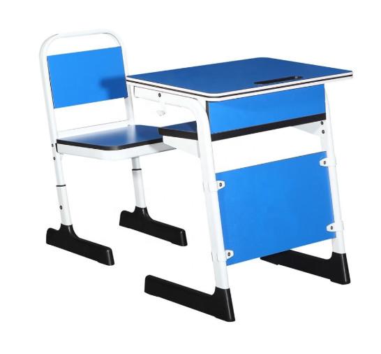 Buy cheap Metal Children Pantone Color Double Student Desk And Chair School Furniture student study table from wholesalers