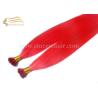 Buy cheap 50 CM Pre Bonded I Tip Hair Extensions - 1.0 Gram Straight Red I-Tip Remy Hair Extensions For Sale from wholesalers