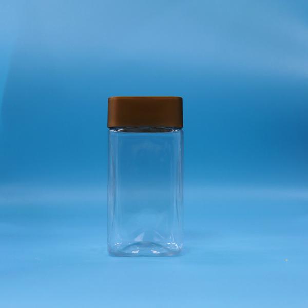 Buy cheap Food Grade Transparent Cookies Candy baby food Square PET Plastic Storage Jars from wholesalers