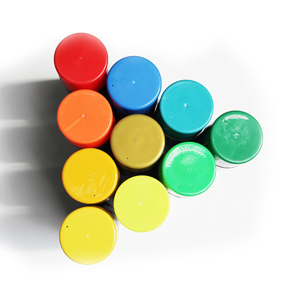 Lemon Yellow Color Acrylic Spray Paint 65x158 MM For Metal / Wood / Glass