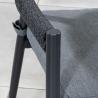 Buy cheap Stylish Outdoor Dining Set with Metal Frame and Rope Weave Armchair L 57 x W60 x H74cm from wholesalers